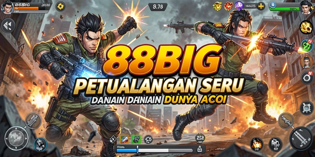 Tampilan gameplay seru dan beraksi dari 88BIG yang mendebarkan.