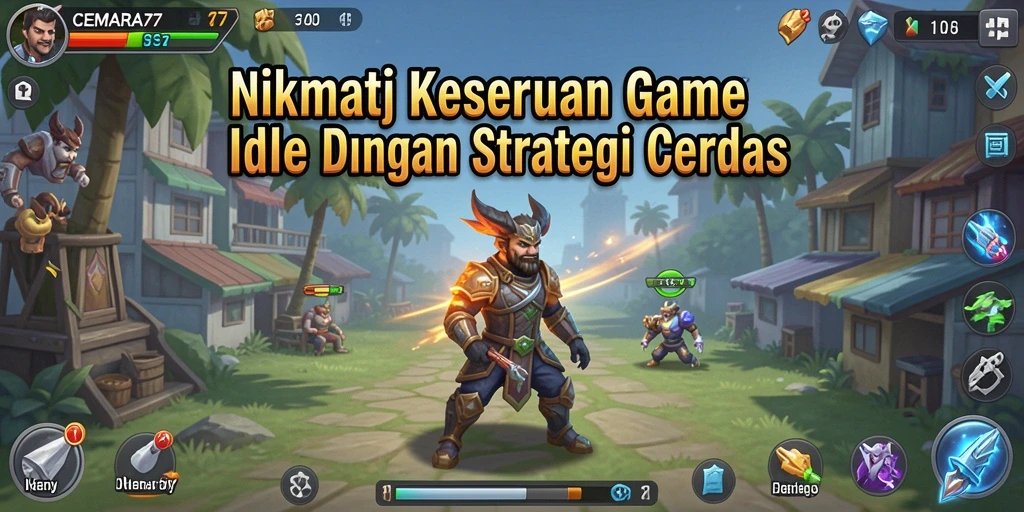 Screenshot CEMARA77 menampilkan gameplay Idle yang menarik.
