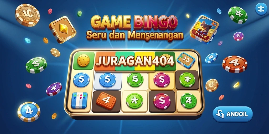 Screenshot JURAGAN404 menampilkan keseruan permainan Bingo yang menarik.