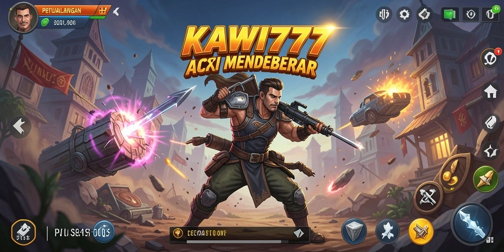 Tampilan gameplay KAWI777 dengan aksi seru dan mendebarkan.