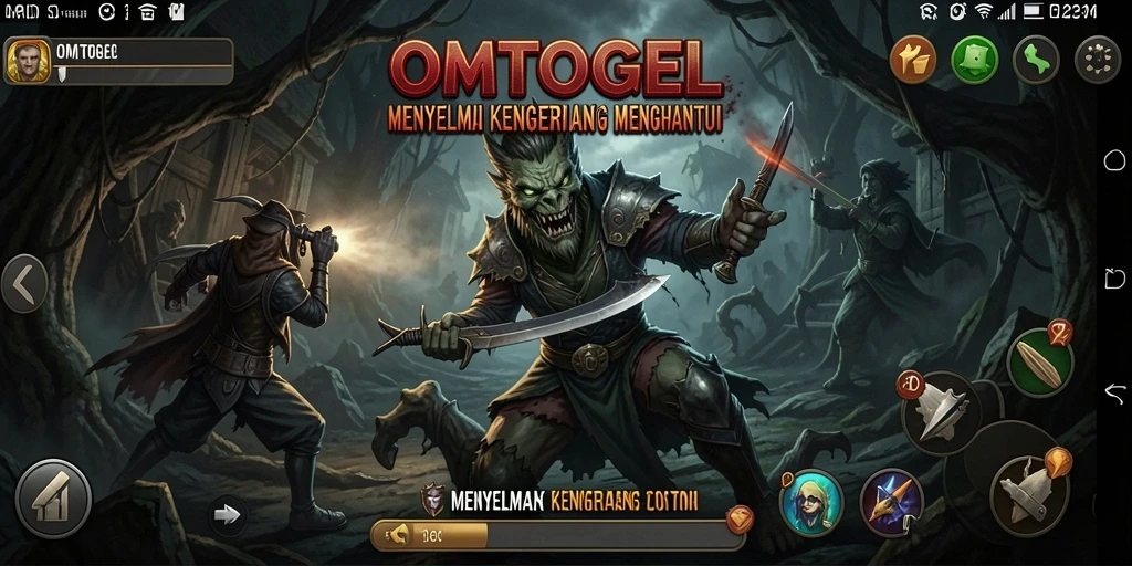 Tangkapan layar OMTOGEL menampilkan suasana mencekam dan gameplay yang menggugah.