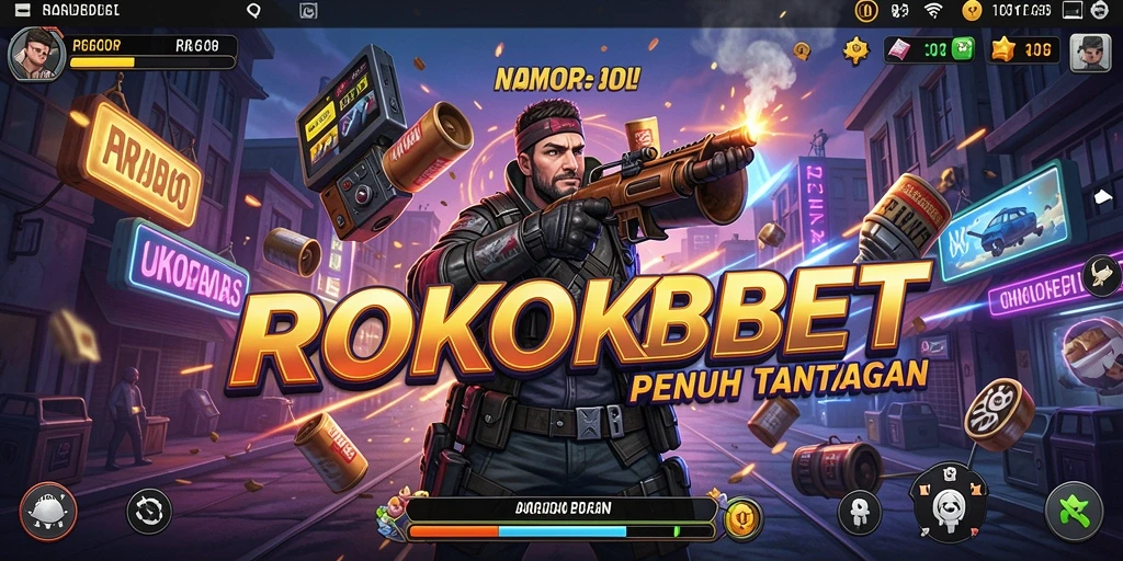 Tampilan gameplay ROKOKBET yang seru dan menantang.