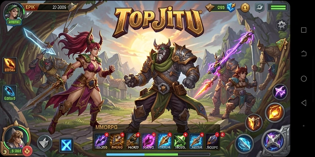 Gameplay menarik di dunia epik TOPJITU.